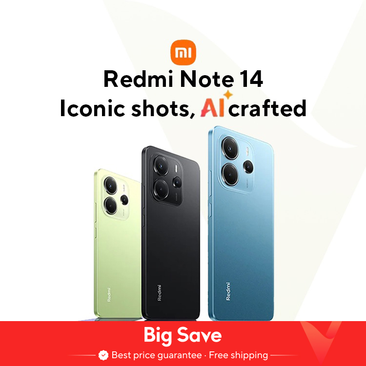【Estreno mundial】Versión global Xiaomi Redmi Note 14 MediaTek Helio G99-Ultra Cámara AI de 108 MP Pantalla AMOLED de 5500 mAh y 6,67" y 120 Hz