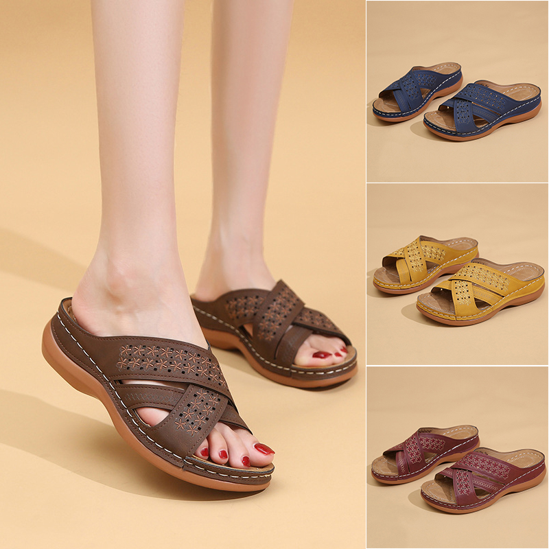 Women's Summer Flat Slippers Slides On Sandal Ladies Outdoor Beach Lady Shoes Home Slippers Female Shoes For Daily Wear ﻿