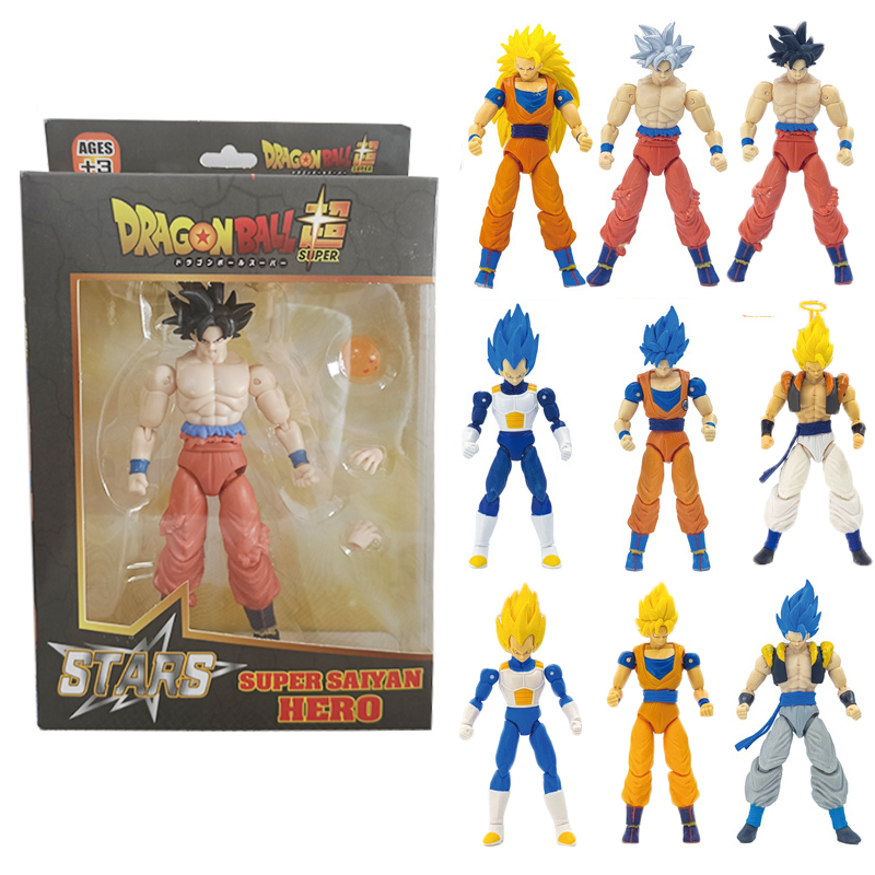 Коллекционная фигурка Dragon Ball SHF: Гоку, Вегета, Супер Сайян Гогета (DBZ) из ПВХ – Идеальный подарок на День рождения