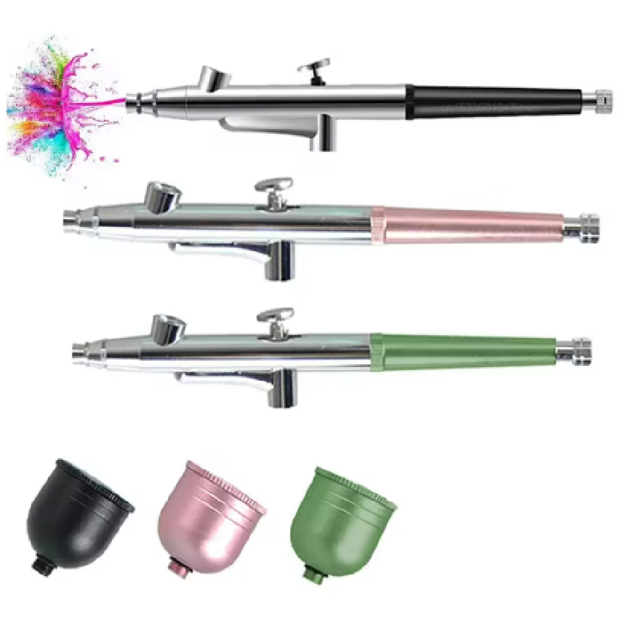 Heißer verkauf Tragbare Single Action Airbrush 0,3mm Düsen Spritzpistole Stift für Modell Kuchen Nagel Auto Malerei Schönheit Inkjet