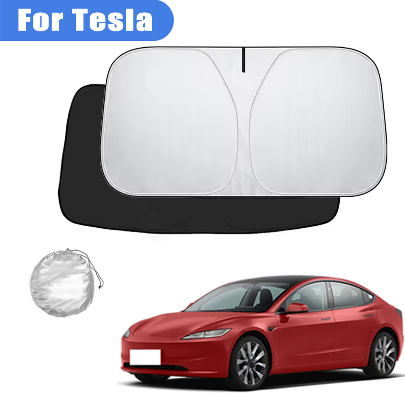 Солнцезащитный козырек для лобового стекла Tesla Model 2, 3, Y, S, X, защита от УФ-излучения, аксессуары для салона автомобиля