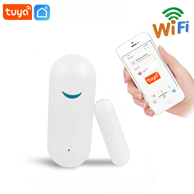 Tuya граффити Wi-Fi дверной магнитный датчик дистанционный интеллектуальный переключатель двери и окна анти-сигнализация приложение напоминание сигнализации