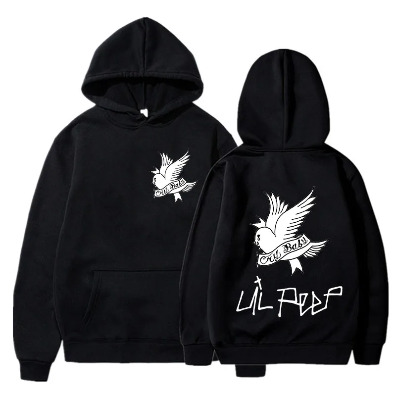 New autumn/winter men's Lil Peep printed hoodie and hoodie Sporty women's fashion Casual hip-hop Harajuku Street hip-hop top