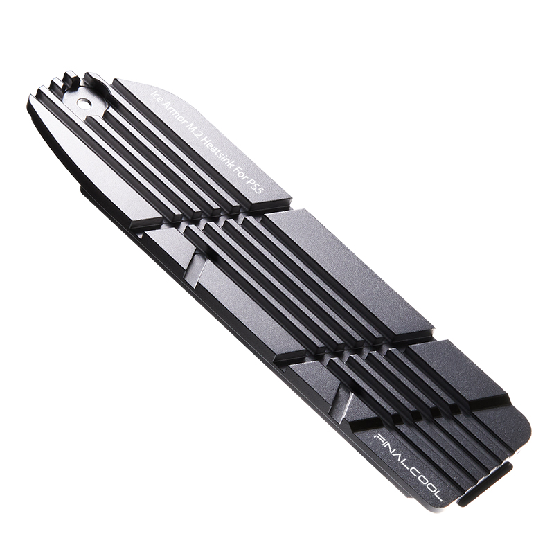 Dissipador de calor FinalCool IceArmor PS5 para SSD interno PCIe M.2 NVMe 4.0 para jogos PS5, liga de alumínio de magnésio projetada