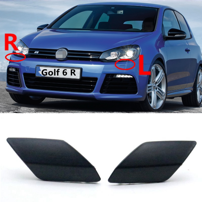 Przedni zderzak samochodowy do mycia reflektorów pokrywa dyszy czapka dla VW Golf 6 R MK6 2009-2013 5 k0955110g