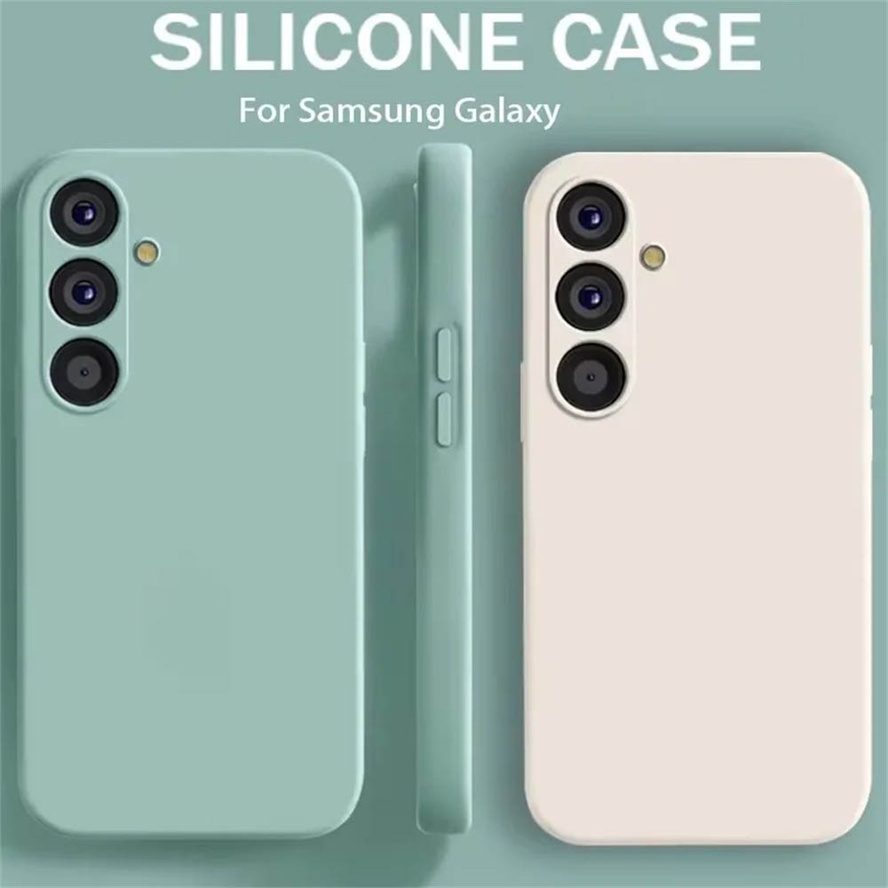 繊細な液体シリコーンカメラレンズプロテクター電話ケース S23 S24 FE サムスンギャラクシー S23 S24 S25 UItra プラスソフトカバー