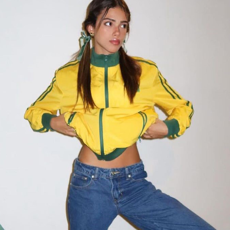 Y2k อเมริกัน Retro บราซิลเย็บปักถักร้อยผู้หญิง Hoodie Harajuku Casual Zipper Punk เสื้อแจ็คเก็ตแฟชั่น Street หลวมเสื้อคู่