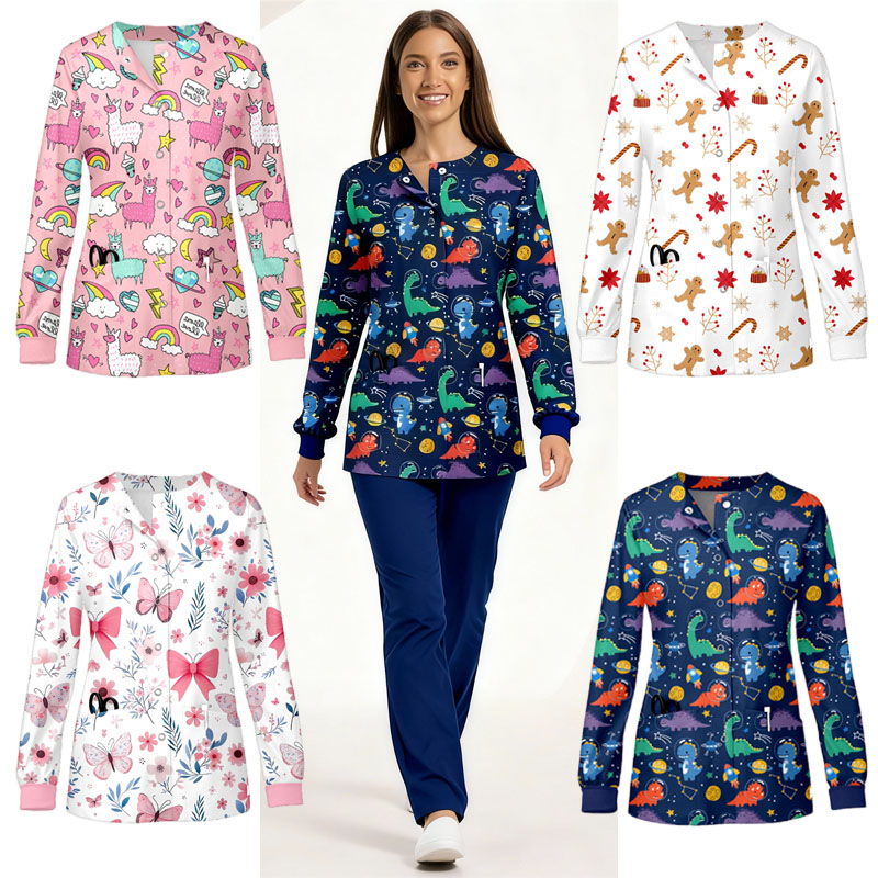 Abrigo para hombre y mujer, chaqueta de trabajo quirúrgico médico, uniforme de Hospital, prendas de vestir para clínica de dentista, uniforme de enfermera de trabajo para tienda de mascotas y farmacia