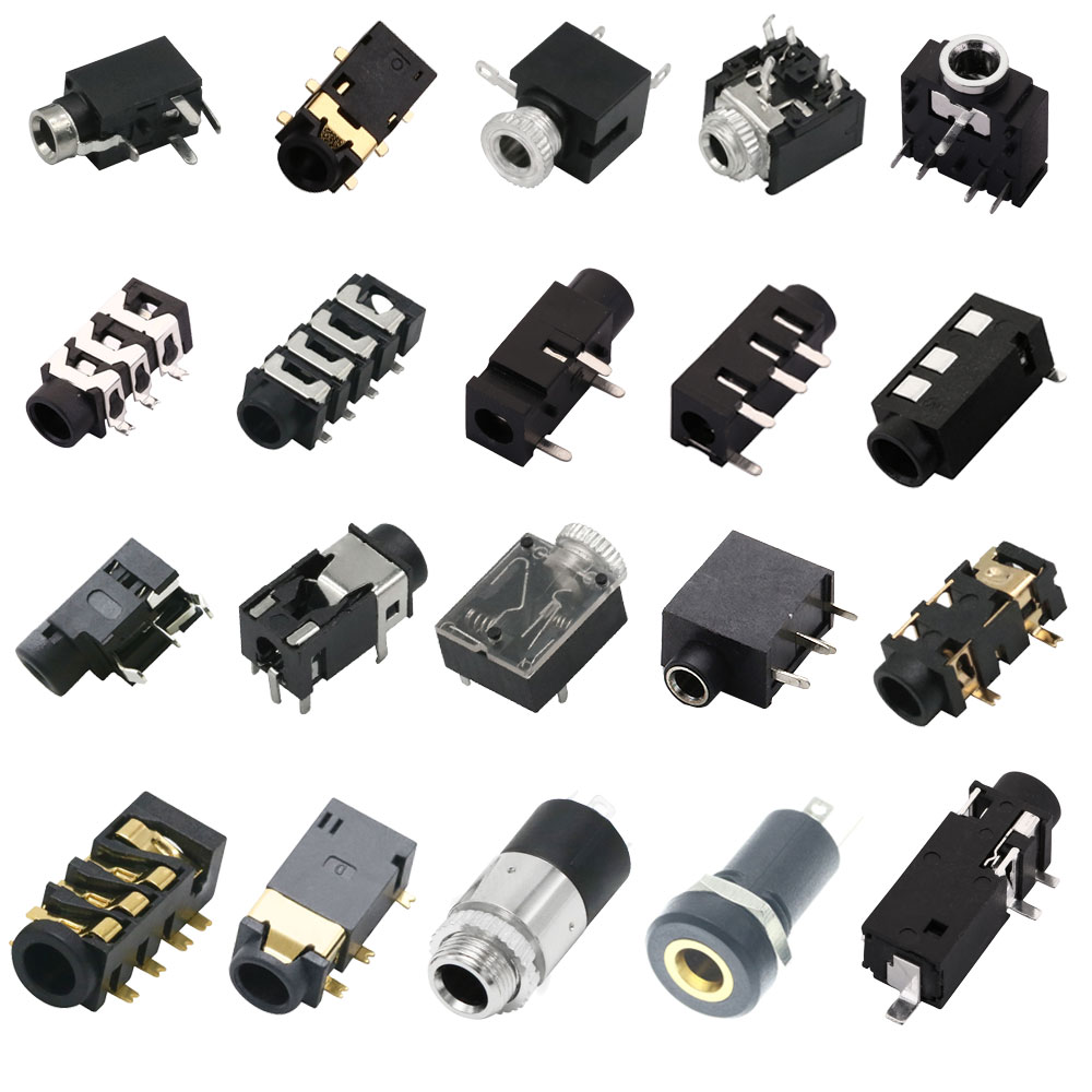 2.5MM 3.5MM Audio Jack Vrouwelijke Connector Doorgaande Gaten PCB DIP SMD Hoofdtelefoonaansluiting Socket PJ-242/301M/313E/320D/327A/391/392/393
