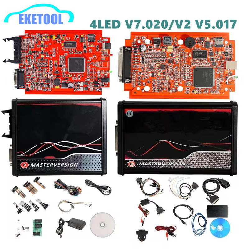 KESS Online Red V2.80 V5.017 V2 KTAG 4LED V7.020 V2.25 No Token OBD2 Manager V7.020 OBD2 V2 Программатор ЭБУ Сканер