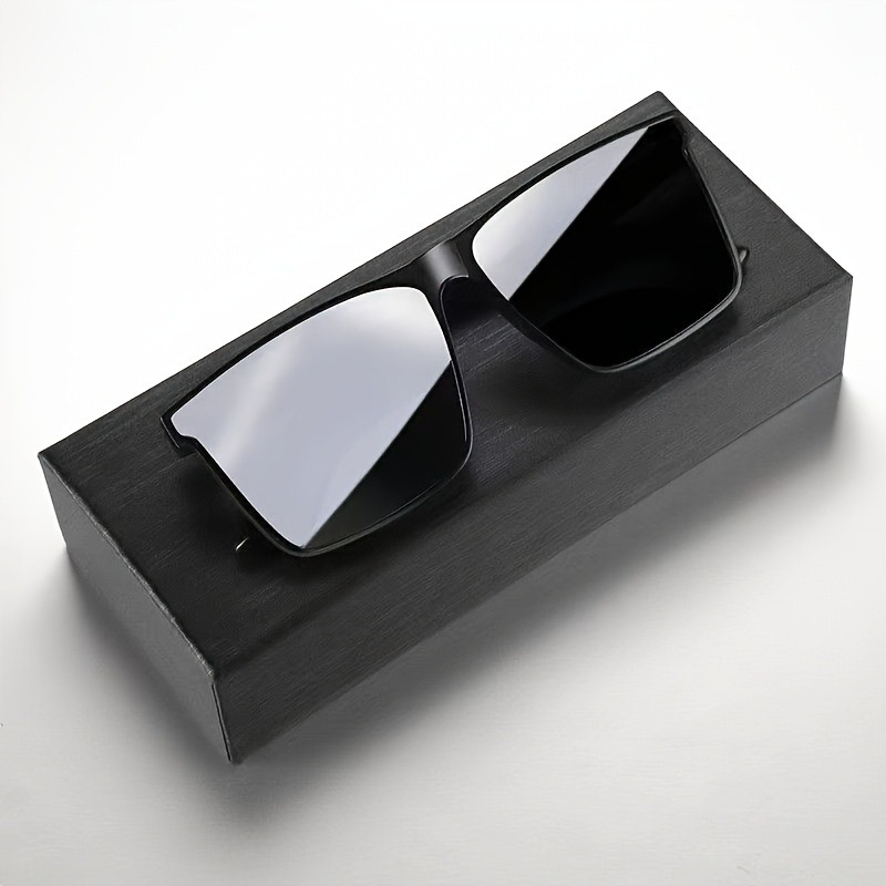 1pc masculino simples preto quadrado moda óculos, para homens mulheres, viagens ao ar livre, condução, fotografia prop