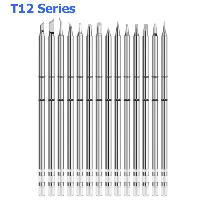 Наконечники паяльника T12 K/B/B2/BL/BC1/BC1.5/BC2/BC3/C1/C4/CF4/D12/D16/D24/D4/D52/DL32/J02/JL02/KU/KR/KL/I/IL/ILS/BCF1/BCF2/BCF3