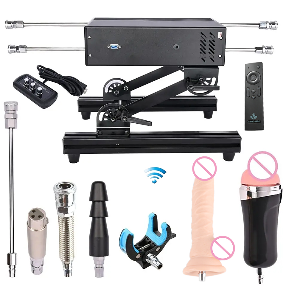 Machine sexuelle sans fil puissante de 200W avec des fonctionnalités étonnantes, entièrement réglable en toutes positions, machine d'amour pour adultes, jouets de 1 à 15 cm
