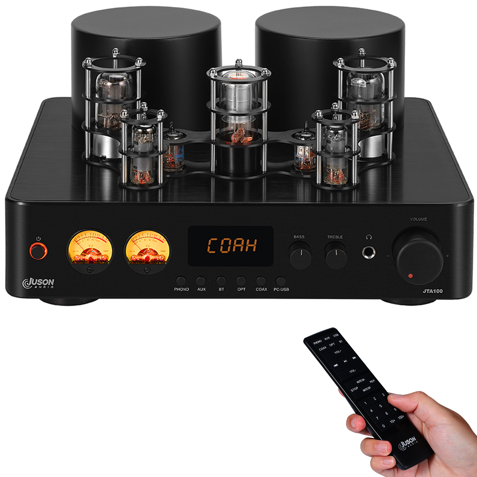 Juson Audio JTA100 200W amplificateur à Tube Valve à vide BT5.0 Hifi stéréo USB RCA Opt casque Phono à distance 2.1CH pour platine vinyle