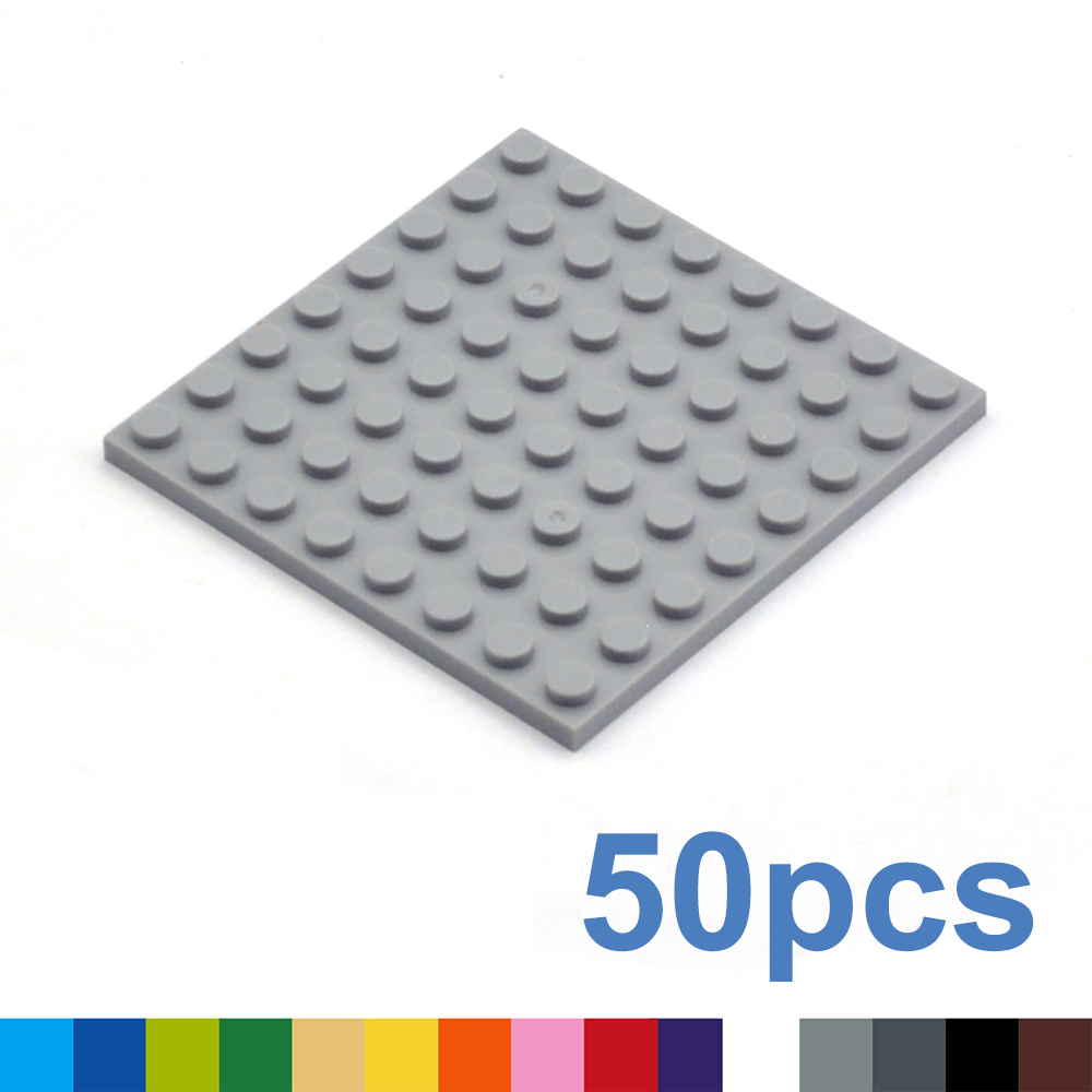 Blocs de construction à monter soi-même, 8x8 points, 12 couleurs, jouets éducatifs créatifs pour enfants, taille Compatible avec 41539 figurines fines, 50 pièces