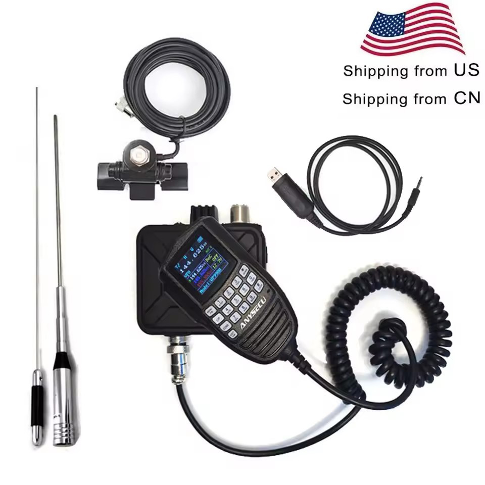 ANYSECU WP-9900 25W Đài FM UV 2 Băng Tần 136-174 Và 400-480MHz Trị-Màn Hình Hiển Thị hai Cách Phát Thanh VOX DTMF Mini Bộ Đàm