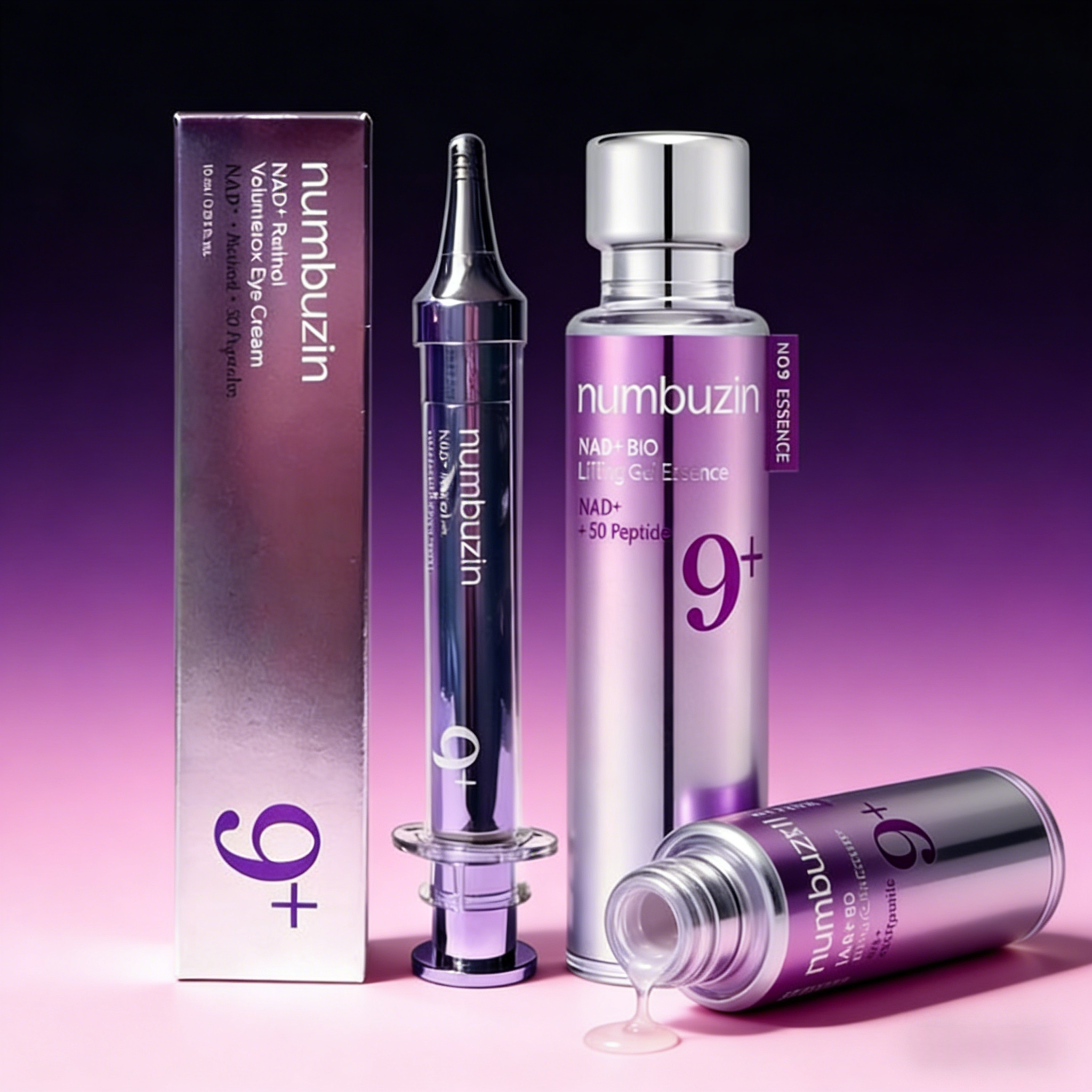 Numbuzin9+NAD+ Suero Ultrasónico para Ojos, Crema Nutritiva Profunda, Hidratante, Reafirmante, Reduce Líneas de Expresión, Antienvejecimiento, Cuidado de los Ojos, Ojeras