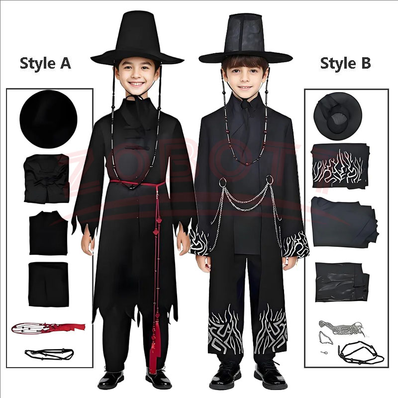 Anime Movie Ragazzi Giochi di ruolo Puntelli Set cosplay per feste per ragazzi K-POP Jinu Halloween Party Cosplay Comic Exhibition Costume Abiti