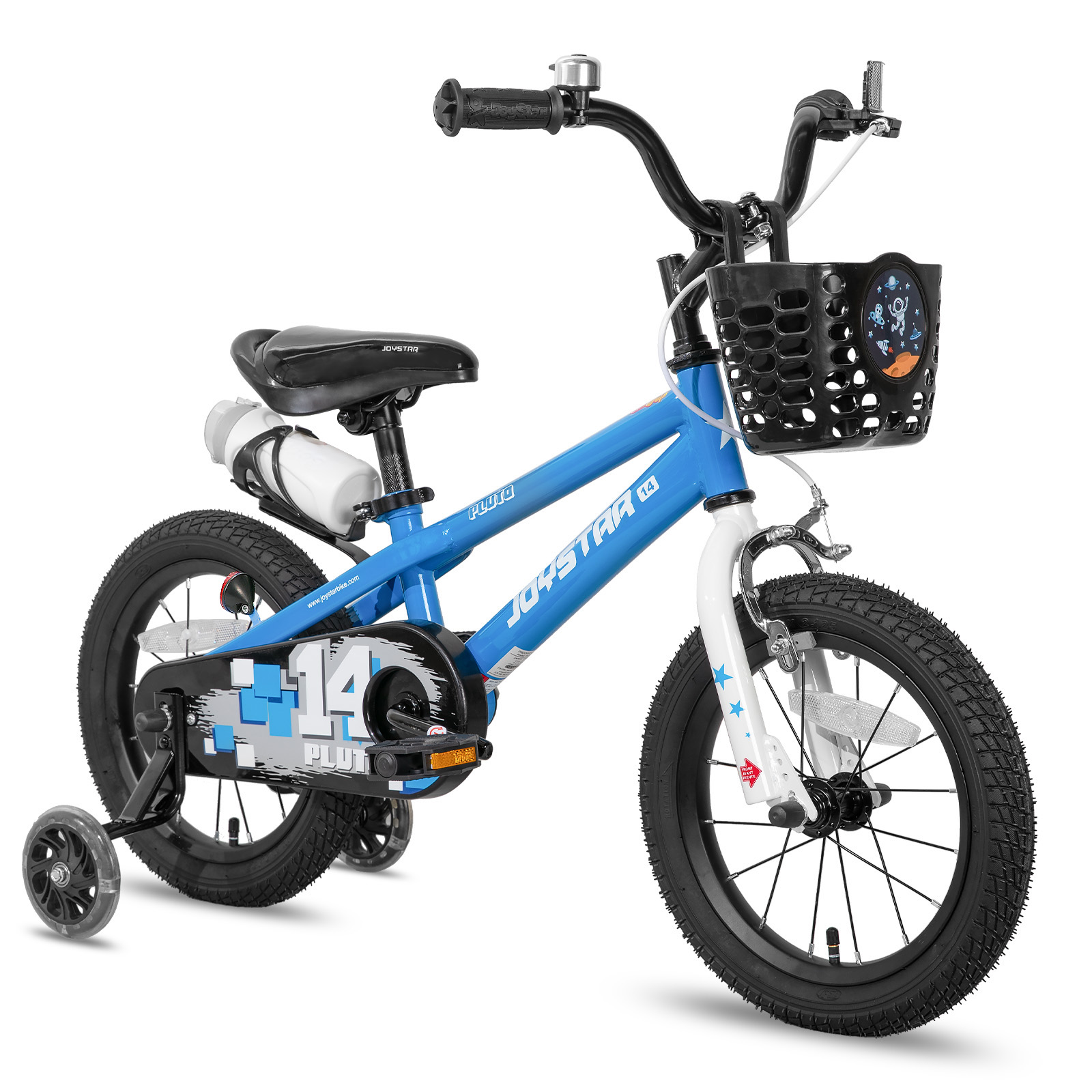 JOYSTAR kinderfiets voor jongens meisjes van 3-12 jaar, kinderfietsen met oplichtende zijwieltjes, meerdere kleuren