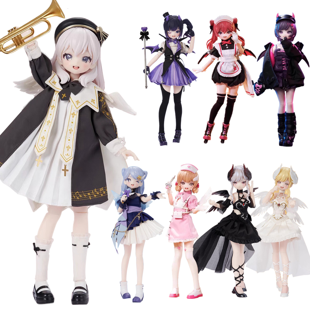 In Stock Neo Eden Mjd Doll Blind Box Light Nightmare Twin Series Movable Joint Doll Anime Figure Collectible Toy Kawaii Gift