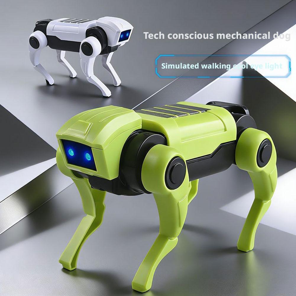 Brinquedo Mecânico de Montagem DIY de Cão Robô RC, Modelo de Ensino de Ciências, Brinquedos Elétricos para Crianças