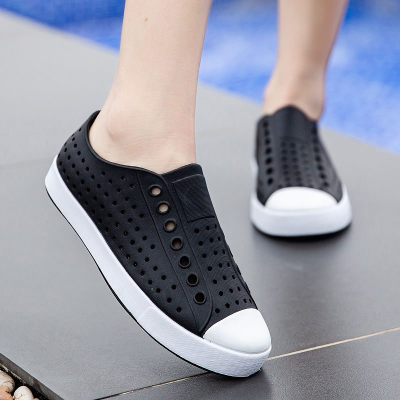 EVA Anti-Slip Sandálias Esportivas para Homens e Mulheres, Chinelo de Criança Grande, Unisex Garden Hole Shoe, Summer Beach Wading Hollow Shoes