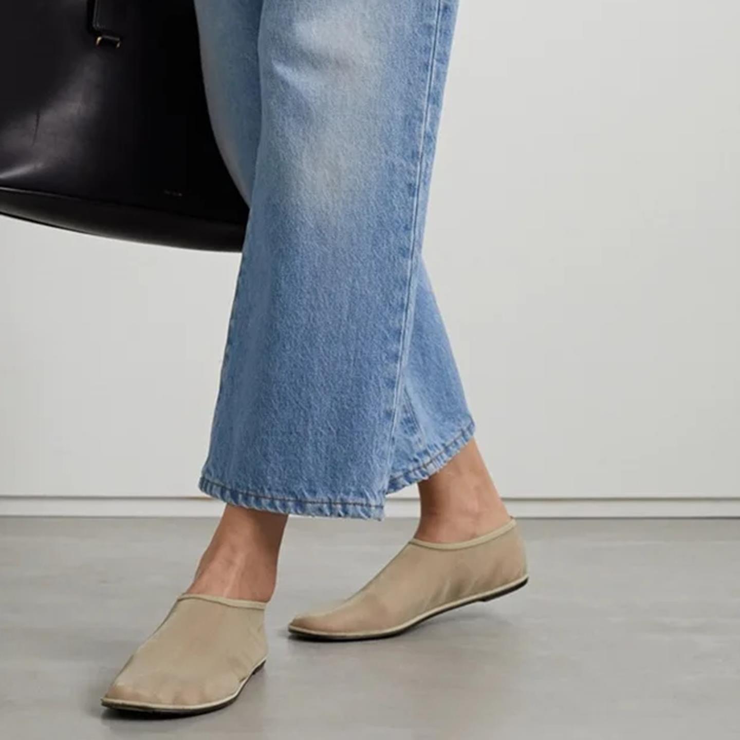 Ademende Air Mesh Ballet Flat Dames Zomerwandelschoenen Sterstijl Vrije tijd Comfortabele Designer Nieuwe luxe merkbootschoenen