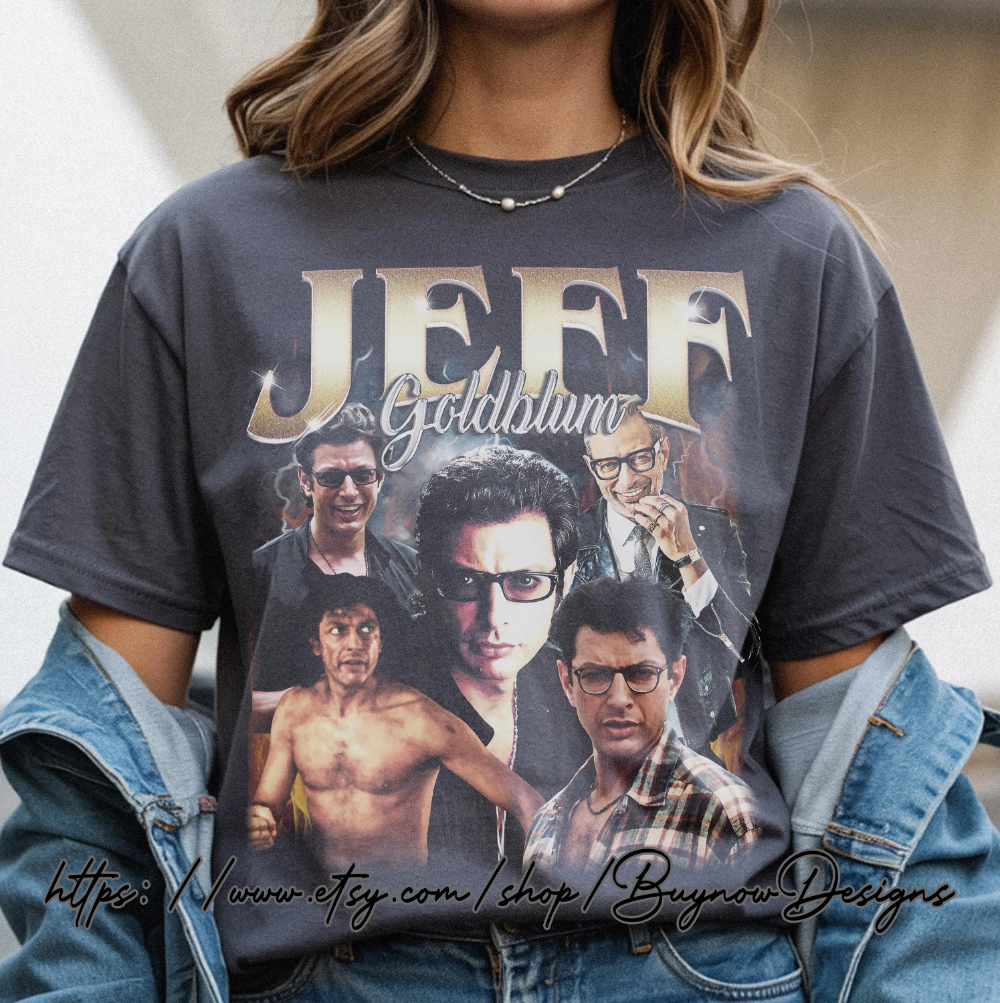 Retro Jeff Goldblum Tee Unisex T-shirt voor fans van de jaren 80 esthetische vintage stijl grafisch shirt klassieke filmacteur top