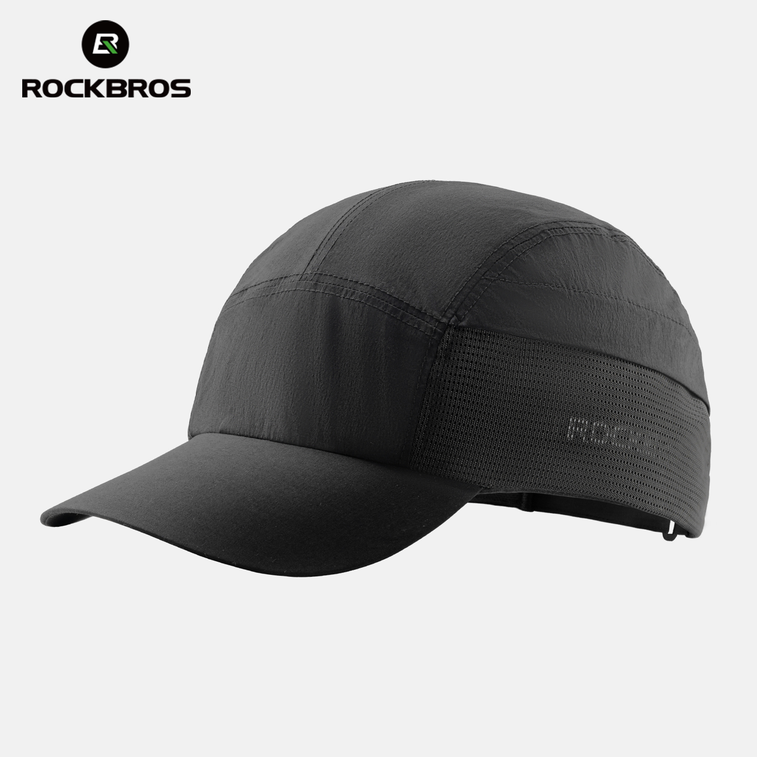ROCKBROS Poliestrowa czapka kolarska Letnia oddychająca czapka outdoorowa unisex Szybkoschnąca codzienna czapka z daszkiem wędkarska