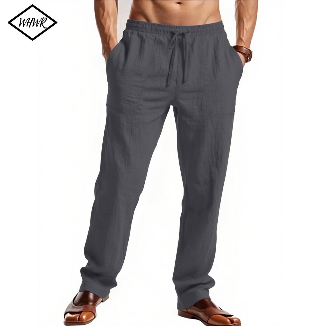 Herenbroeken Losse, coole casual lange broek, elastische taille, lange broek, casual grote maat, streetwear, lichtgewicht broek