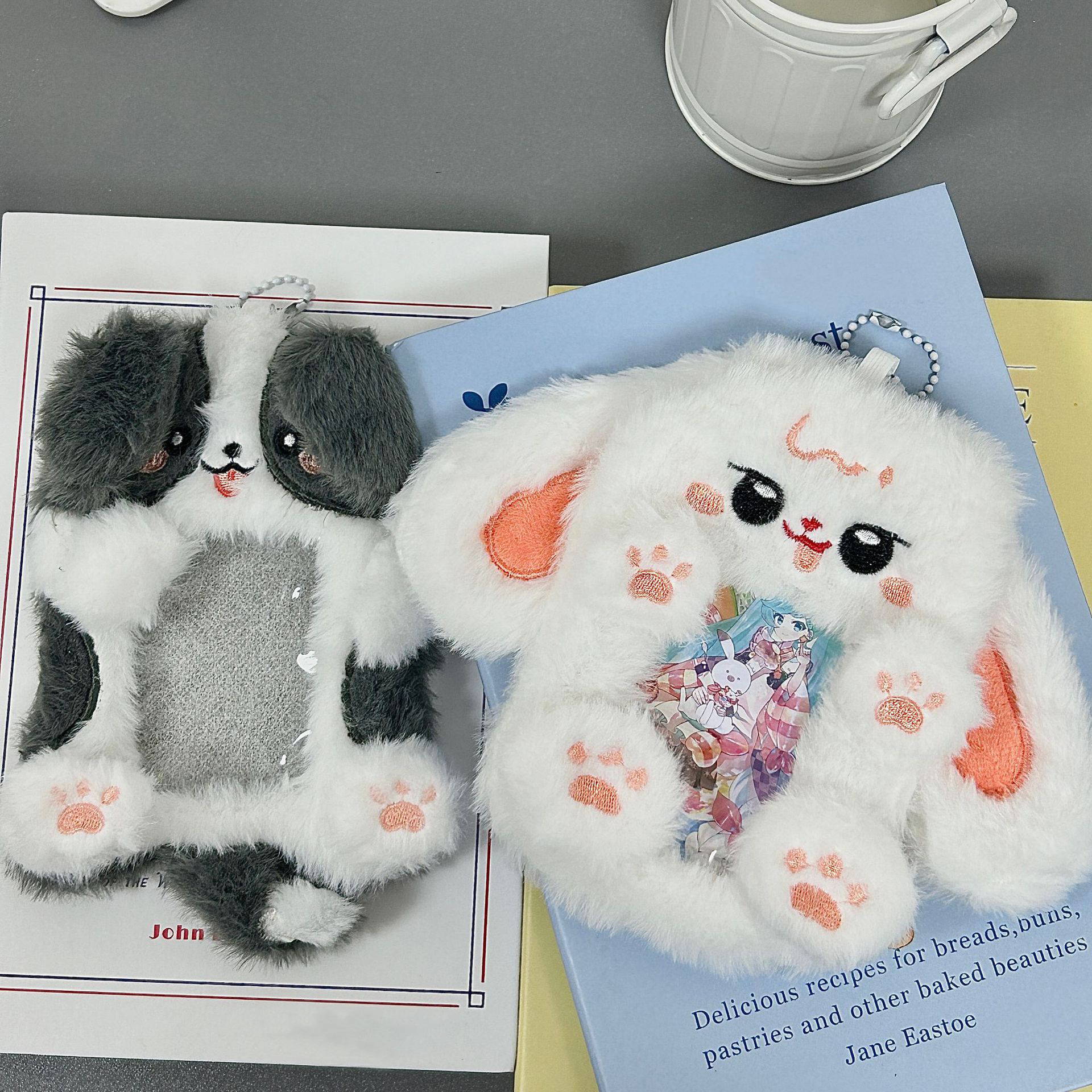 Porte-carte Photo Kpop en peluche, 1 pièce, mignon, avec porte-clés, dessin animé Kawaii, manchon Photo, ID, porte-carte de crédit bancaire, papeterie de protection