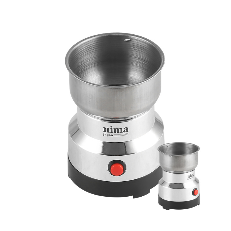 Mini molinillo eléctrico para el hogar, pulverizador de alimentos para bebés ultrafino de 300ml, molinillo de café, molinillo de pimienta y especias, molino de granos de 2/4 hojas