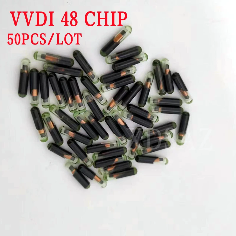 ID48 чип вторичного рынка ID48 чип транспондера VVDI 48 чип для XHORSE VVDI2 48 стекло транспондера ID 48 разблокированный чип 10-50 шт/Лот