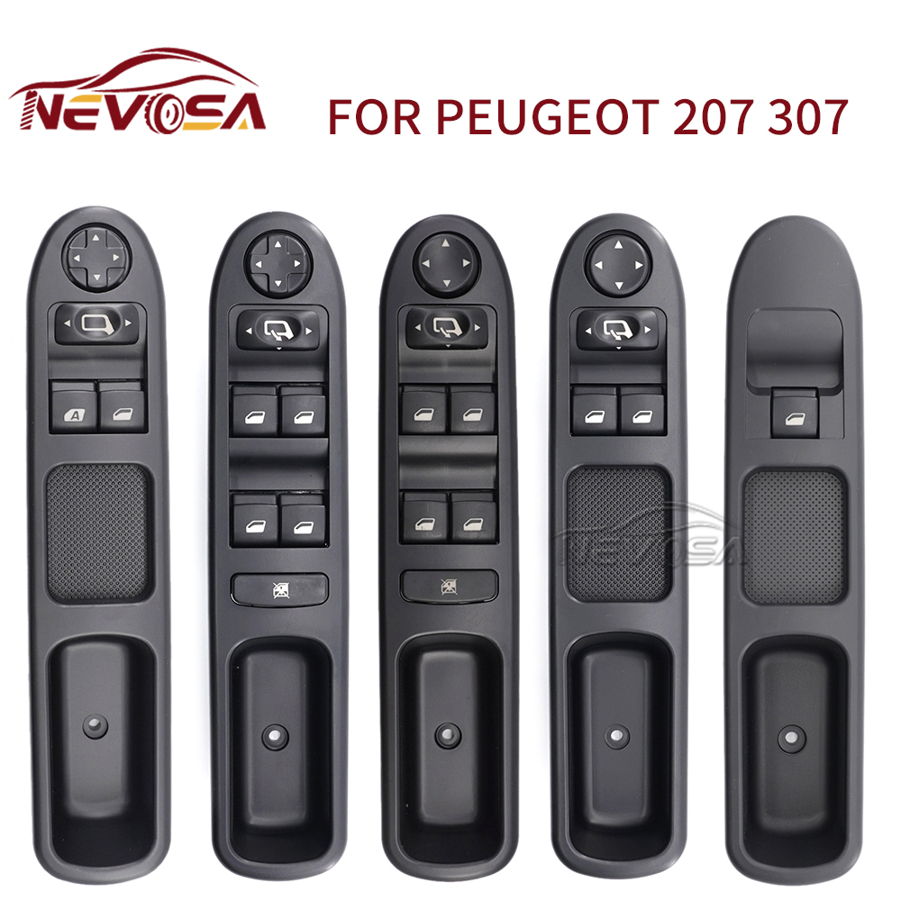 NEVOSA para Peugeot 207 307 interruptor de Control de ventana eléctrica 6554.QC 6554.QK 6554.QG 6554.HJ 6554.KT 96351622 XT 6554.E7