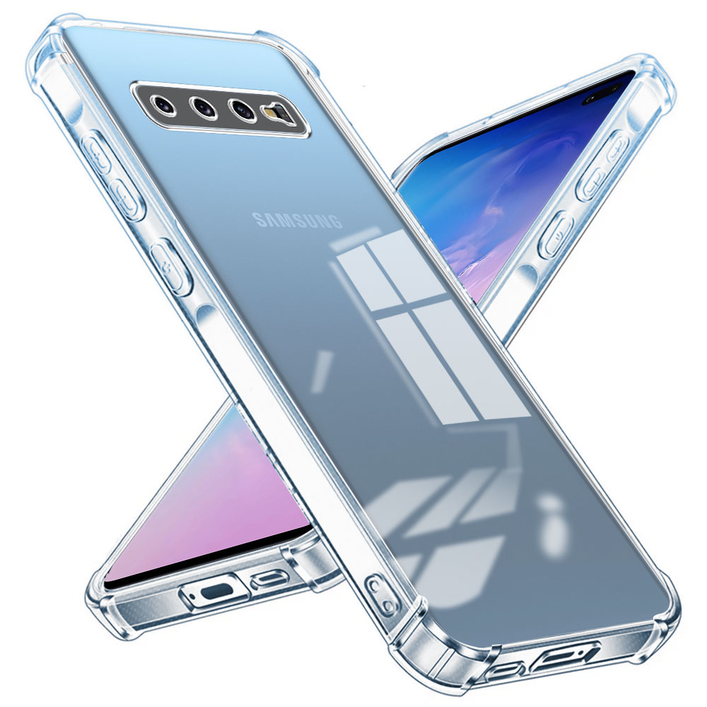 hoesje voor Samsung S10 S9 S8 plus Airbag schokbestendig transparant telefoonhoesje - zachte siliconen beschermhoes voor Galaxy S9 S8 S10 5G