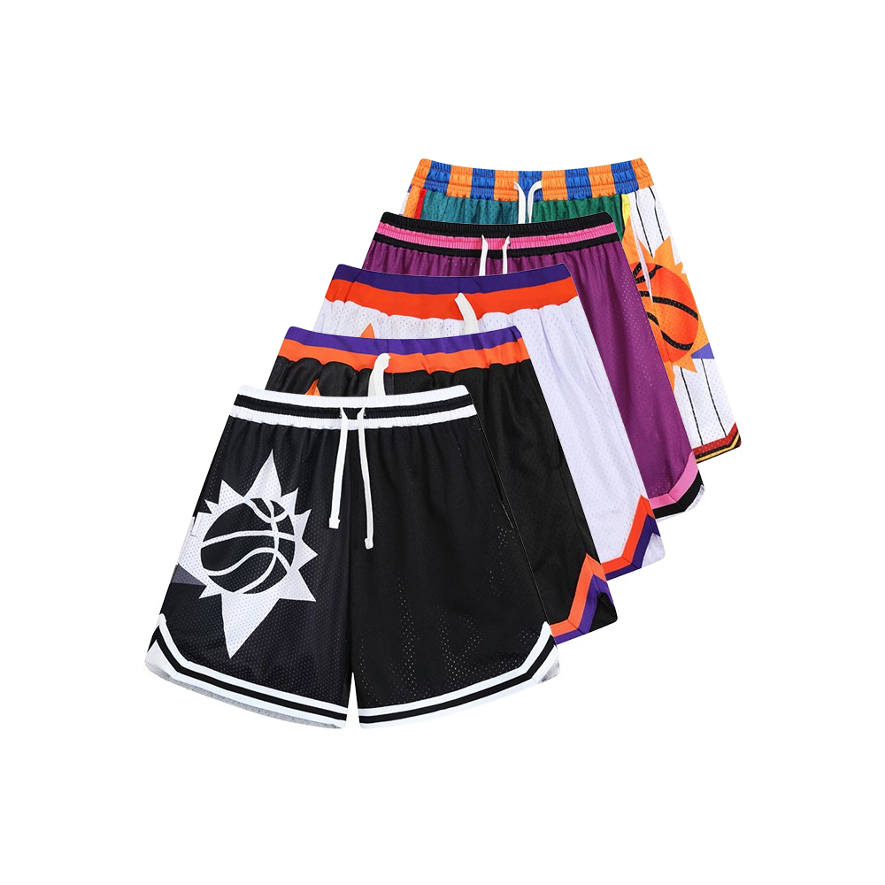 Amerykańskie spodenki sportowe do koszykówki, do biegania, treningowe, oddychające, szybkoschnące, modne, letnie, plażowe, męskie, codzienne, outdoorowe.