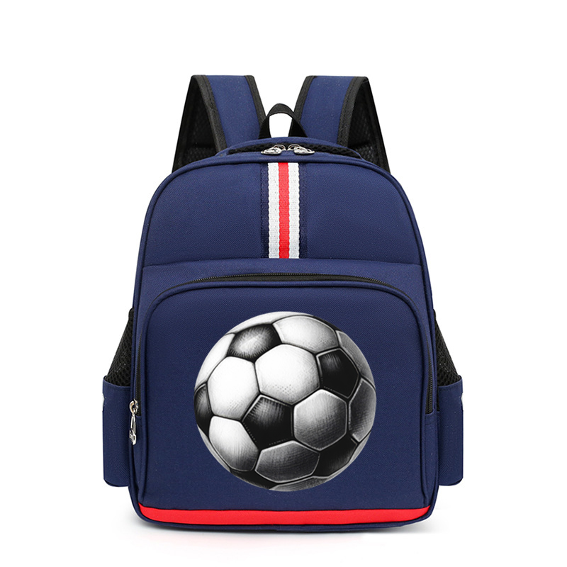 Rugzak voor kleuterschool jongens meisjes nieuwe voetbal print schouder schooltas aquarel voetbal rits boekentas bal kinderrugzak
