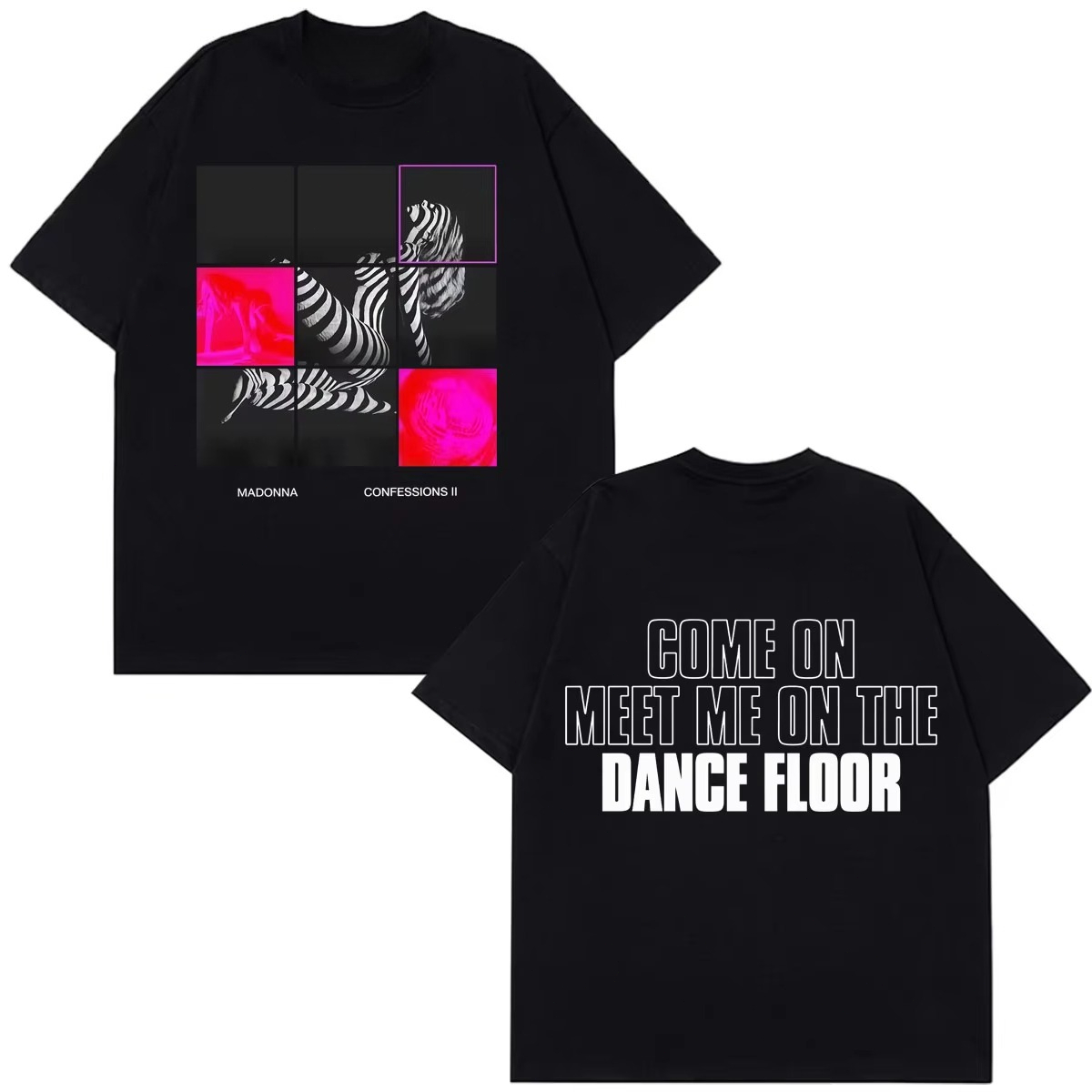 Zomer Casual Mode Trendy T-shirt Madonna CONFESSIONS II Album Tour 2026 Print T-shirt Mannen Vrouwen Vintage Mode T-shirt