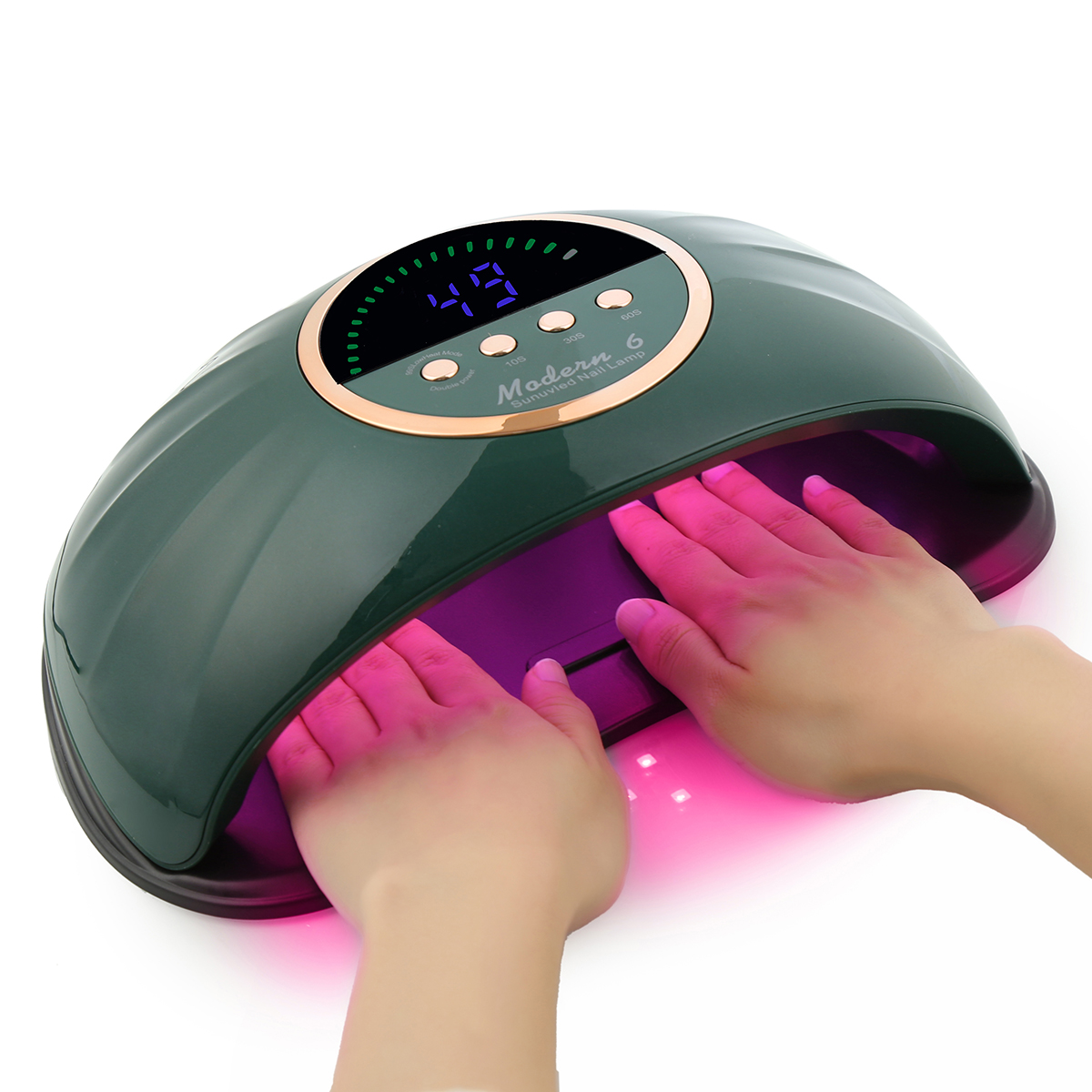 Secador de uñas grande, uso de manos dobles, lámparas de uñas UV de 69 LED para curado de esmalte de Gel, máquina de manicura, equipo de Arte de uñas de alta potencia