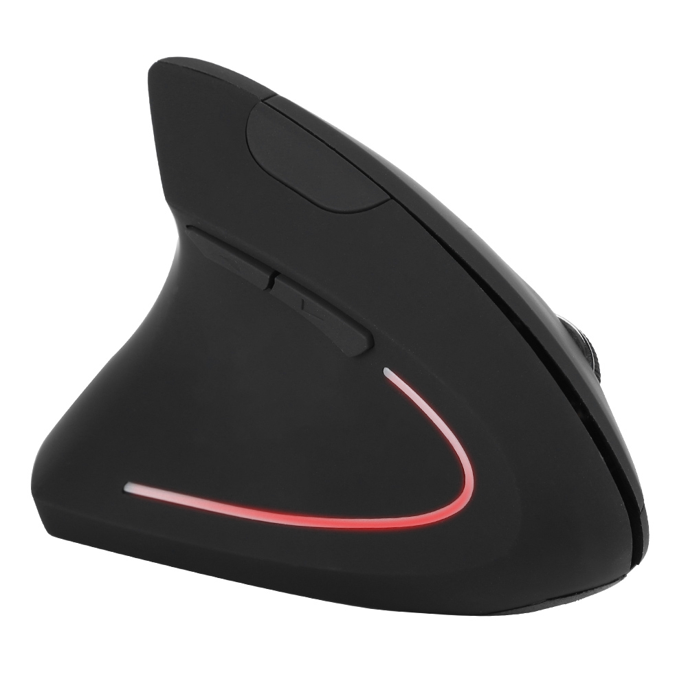 Mysz bezprzewodowa optyczna 2.4GHz dla leworęcznych, ergonomiczna, pionowa mysz optyczna USB do komputera PC i laptopa