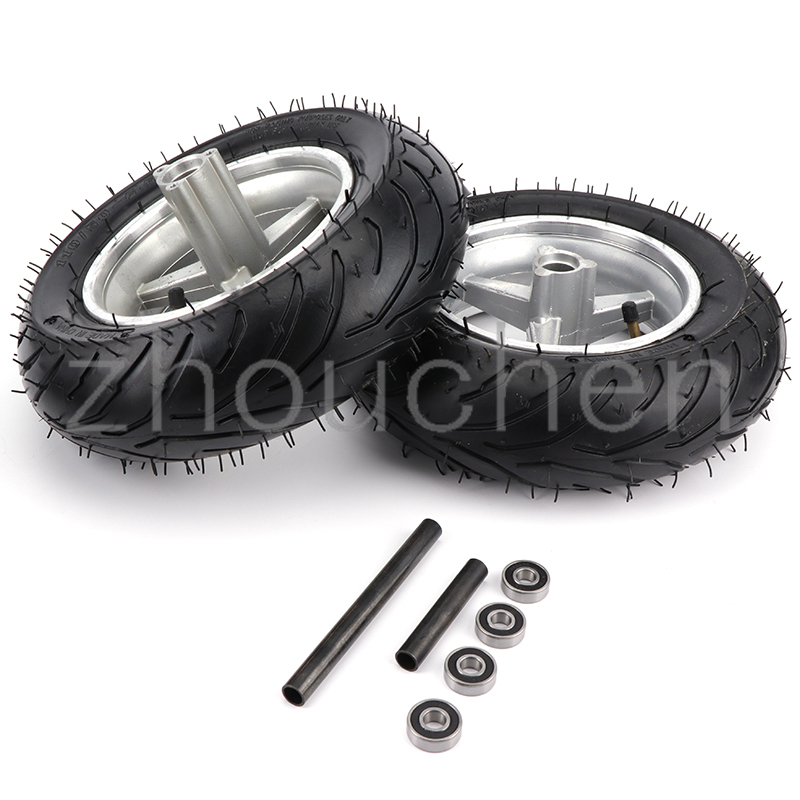 Roues avant 90/65 – 6.5 et arrière 110/50- 6.5 pour vélo de poche, roue avant TV, mini-vélo