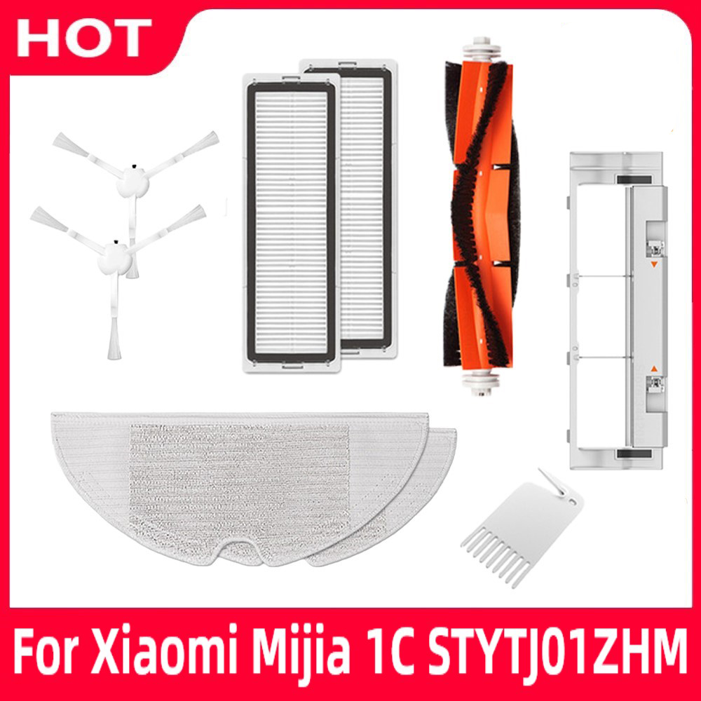 Dành Cho Xiaomi Mijia 1C / STYTJ01ZHM Robot Hút Bụi Hepa Lọc Chính Chổi Cây Lau Nhà Vải Thay Thế Bộ Dụng Cụ Phần Phụ Kiện