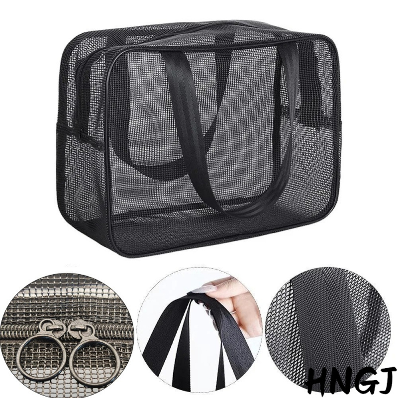 2026 Originele Dual-Zip Design Mesh Douche Caddy Tote Bag Cosmetische Opbergtas Multifunctionele Douche Tas Grote Capaciteit