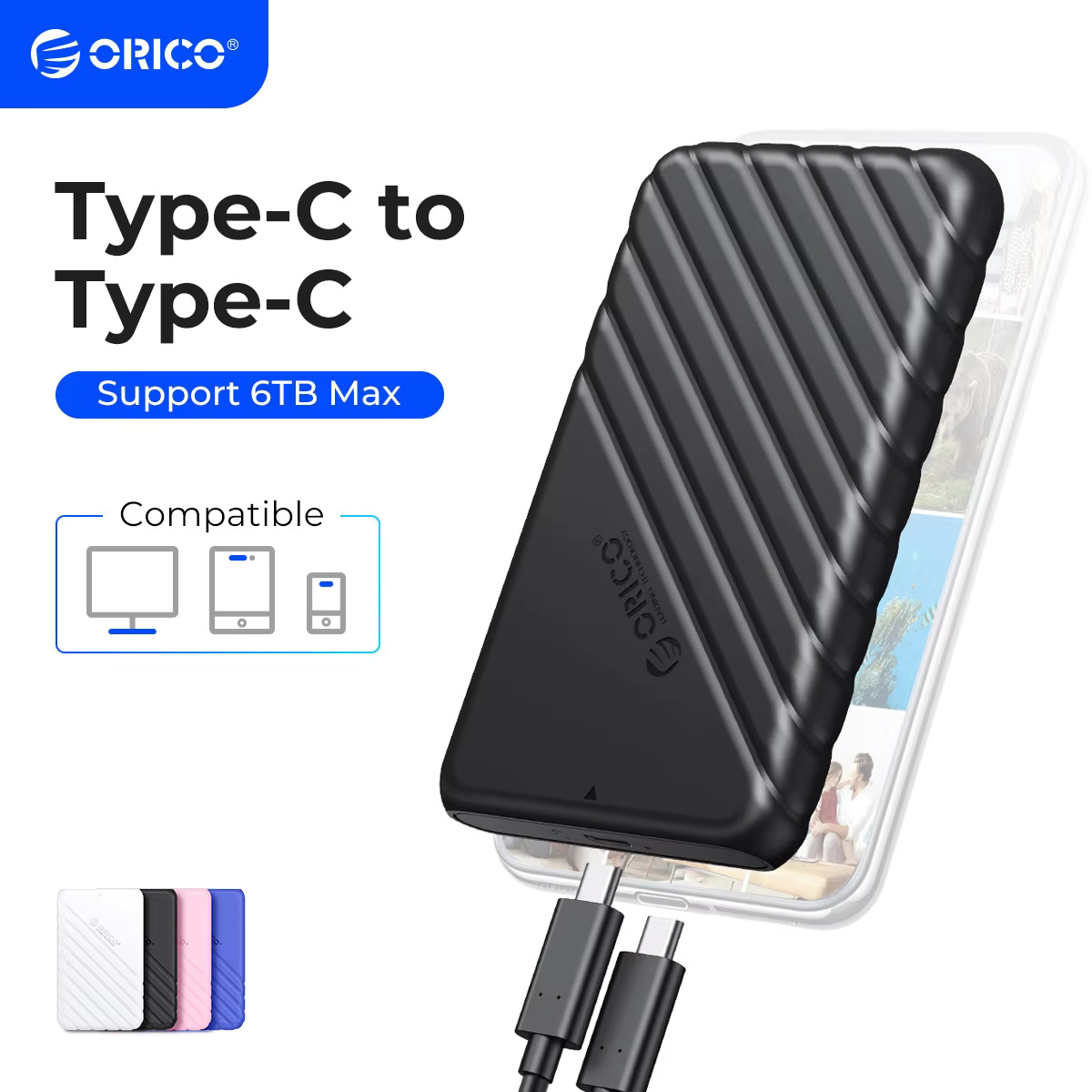 ORICO na PC Laptop MicroB USB3.0 2.5 "zewnętrzna pamięć masowa obudowa dysku twardego SATA 5 gb/s dysk twardy SSD obudowa dysku twardego obsługa UASP