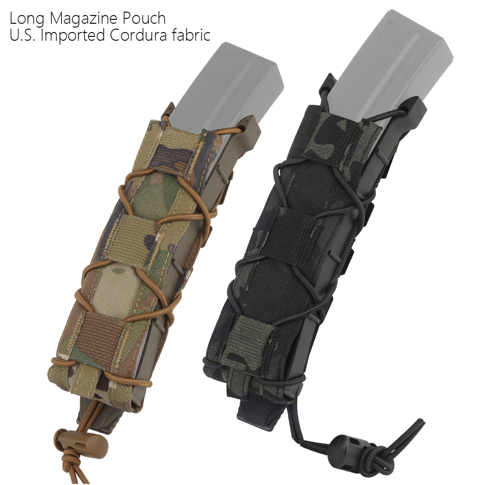 Mp5 mp7 mag bolsa 9mm.45 longo mag titular saco tático modular molle aberto mag bolsa transportadora caça ar acessórios macios