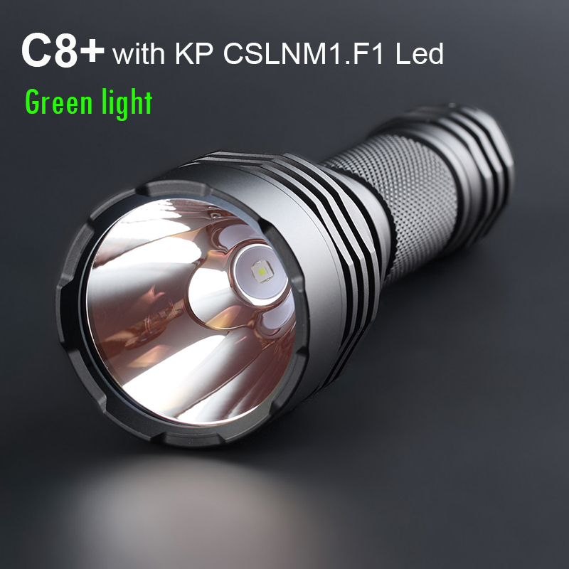 Konvooi C8 Plus Met Kp Cslnm1.f1 Groen Licht Zaklamp Edc Linterna Geleid 18650 Latarka Krachtig Tactisch Jachtlicht