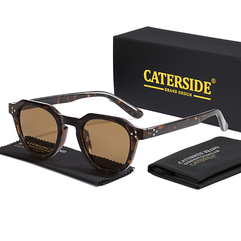 CATERSIDE Новые модные поляризованные женские солнцезащитные очки в круглой оправе, цветные солнцезащитные очки для мужчин, высококачественные очки для активного отдыха, вечеринок и путешествий