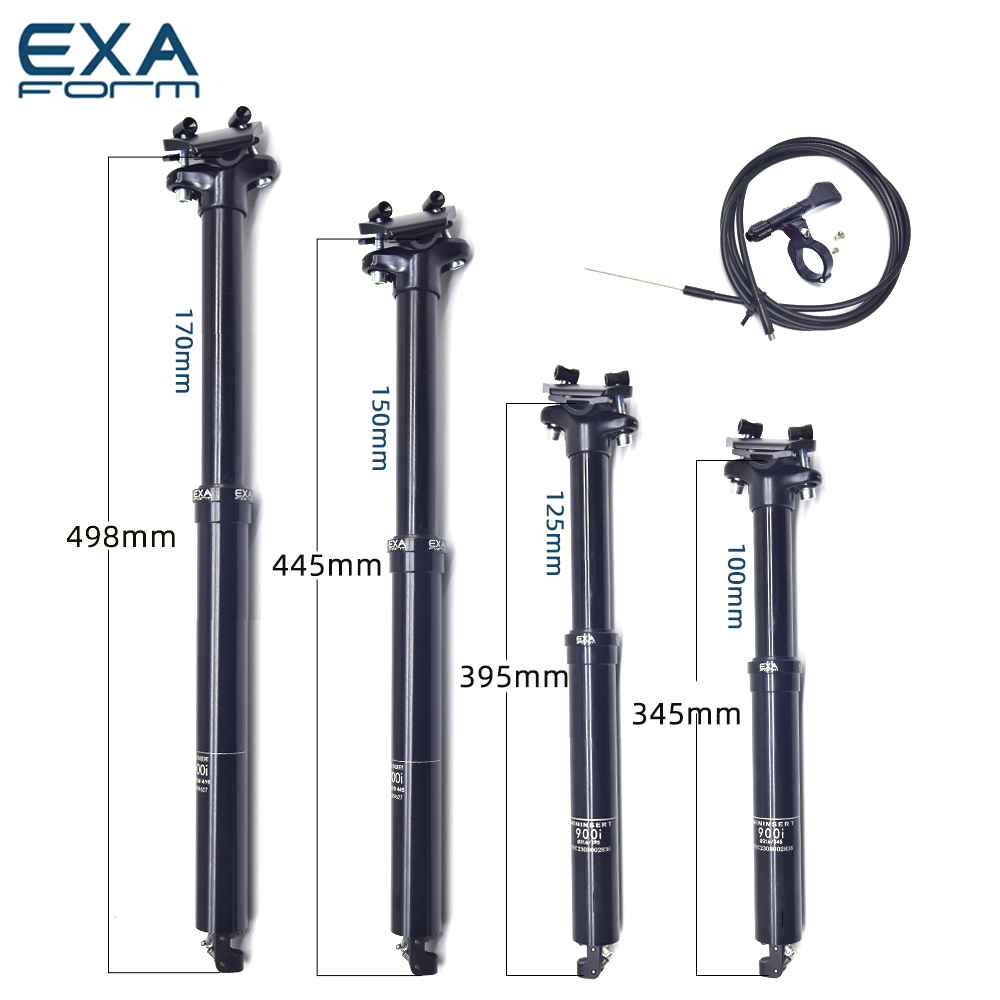 Kindshock KS EXA 900i ที่นั่งโพสต์ Seatpost 30.9/31.6*395 มม.จักรยานเสือภูเขาลวดควบคุม Lift Seat Tube เส้นทางภายใน Dropper