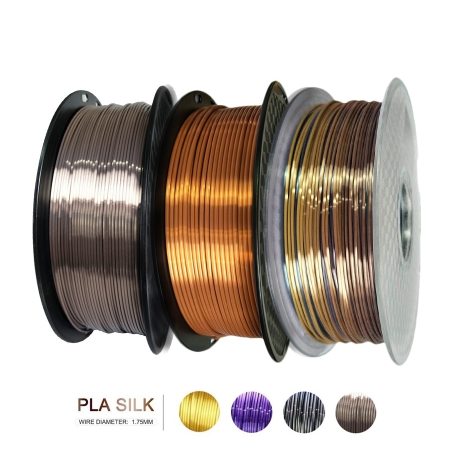 Silk PLA 3D Filament 1kg 1.75mm Spool Wire 3D Printer Material 3D Print Filament PLA Copper 3D Printing Filament Rose Gold