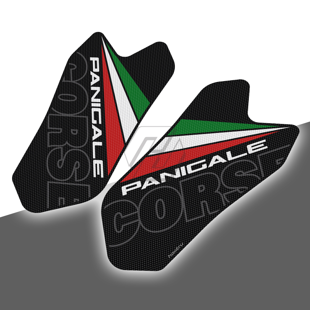 Para a Ducati Panigale 899 959 1199 1299 V2 Moto Anti-slip Aderência Joelho Decalques Lado Pad Tanque Adesivo